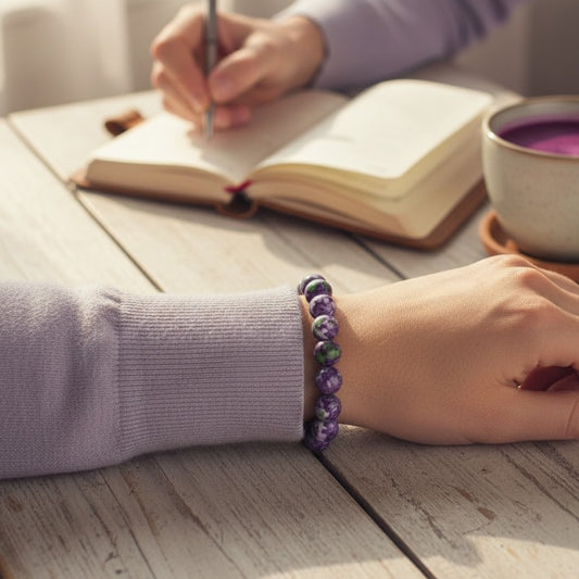 PURPLE RAIN JASPER 10MM | The Bold Soul