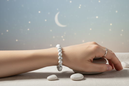 White Howlite 10mm Lifestyle Image