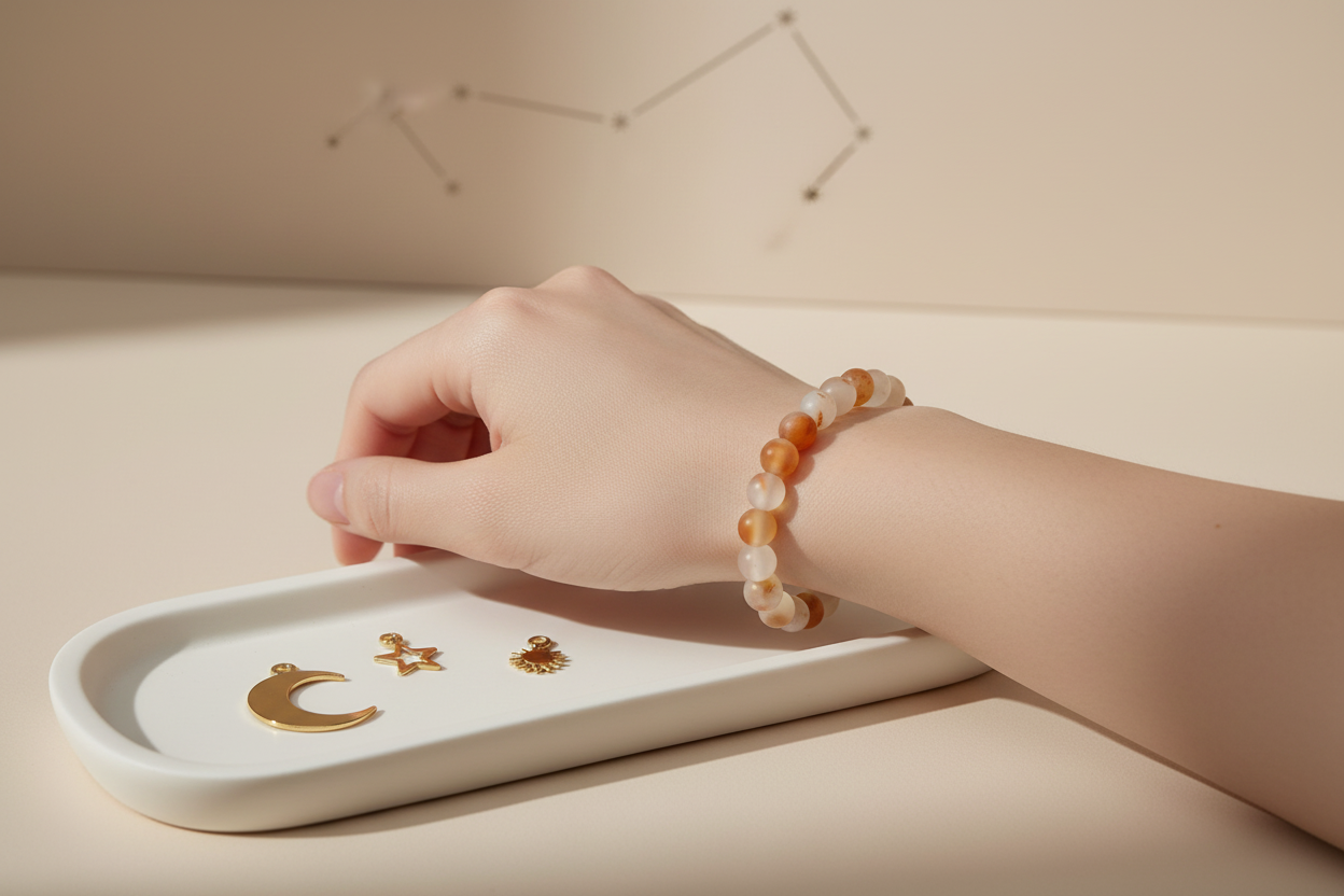 Orange Agate 6mm Lifestyle Image