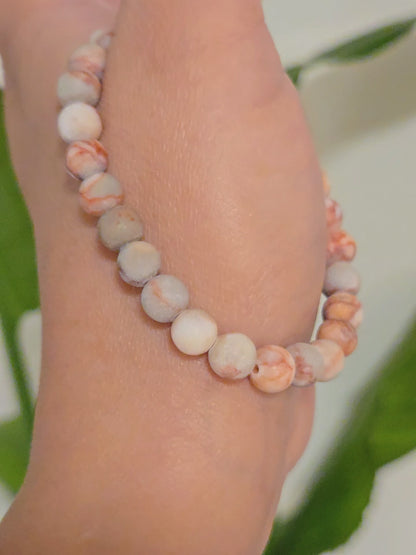 RED LINE JASPER 6MM | The Dainty Stacker