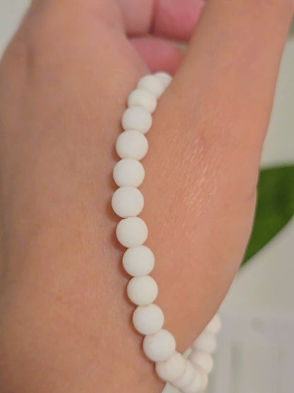 WHITE JADE 6MM | The Dainty Stacker