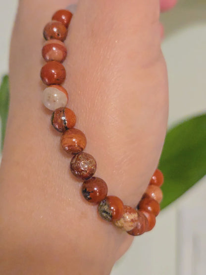 RED JASPER 6MM | The Dainty Stacker