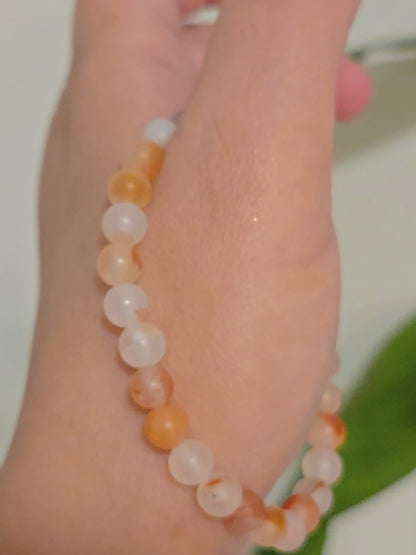 ORANGE AGATE 6MM | The Dainty Stacker