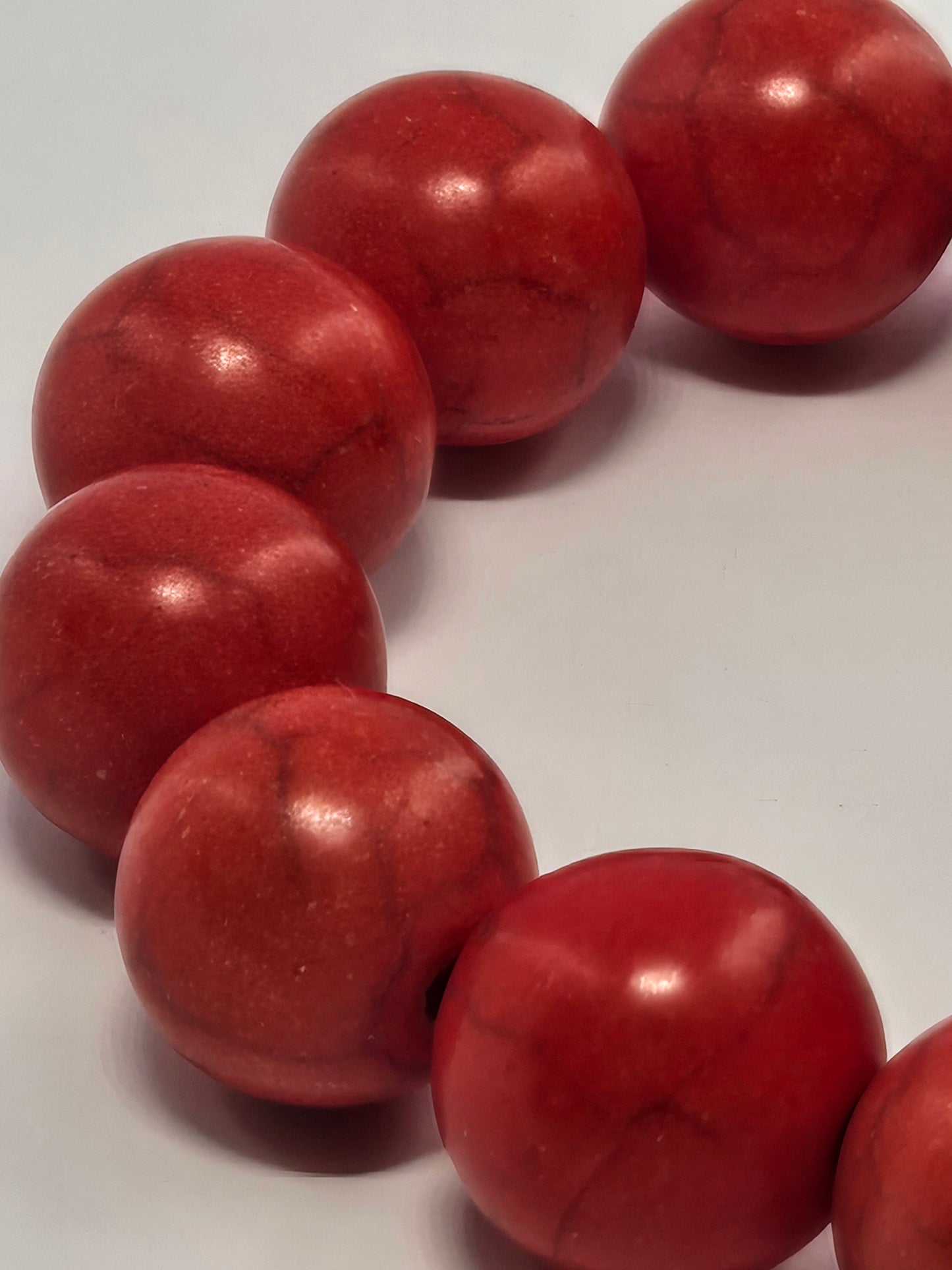 RED HOWLITE 10MM | The Bold Soul