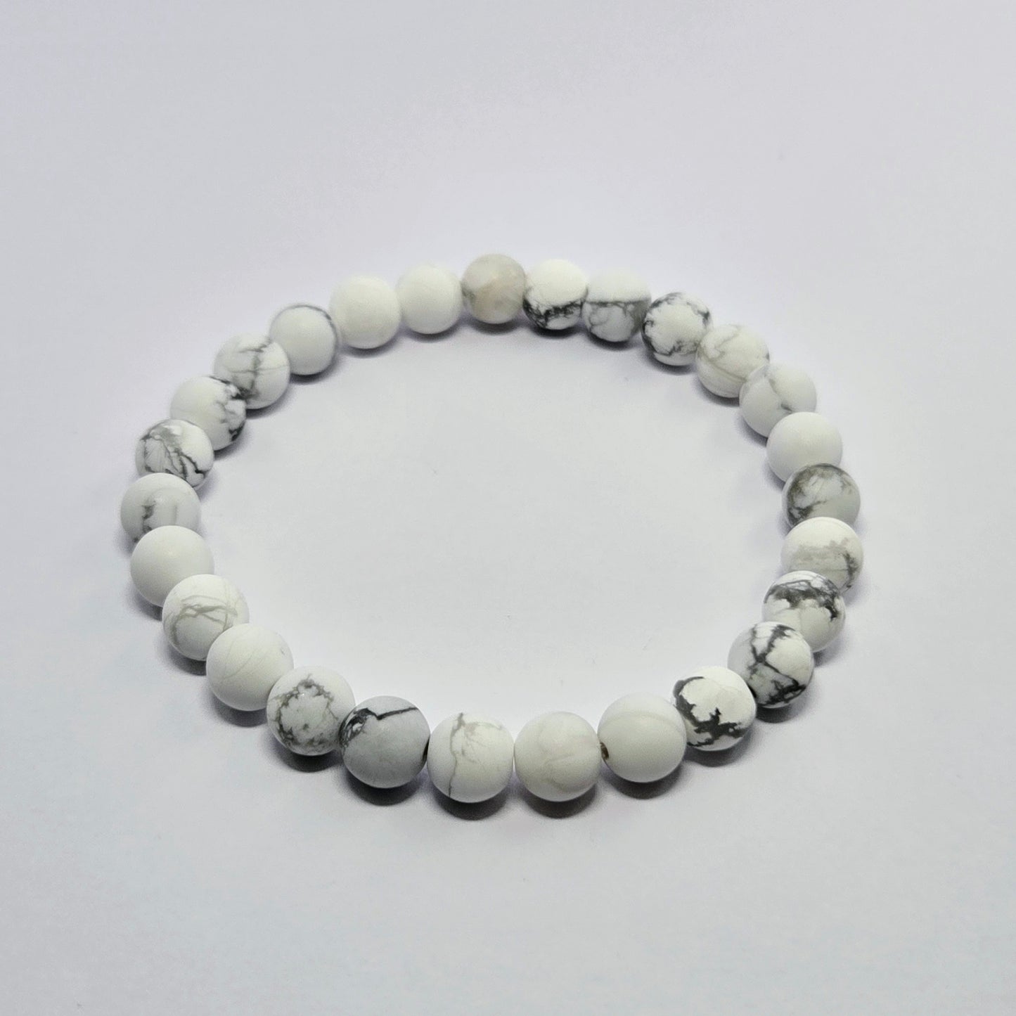 WHITE HOWLITE 6MM | The Dainty Stacker