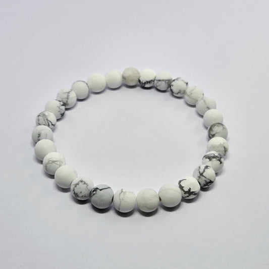 WHITE HOWLITE 6MM | The Dainty Stacker
