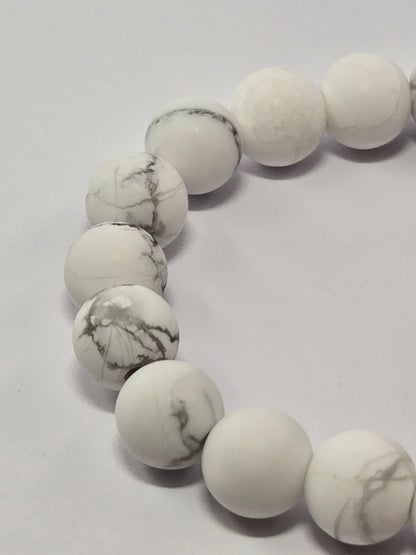 WHITE HOWLITE 6MM | The Dainty Stacker